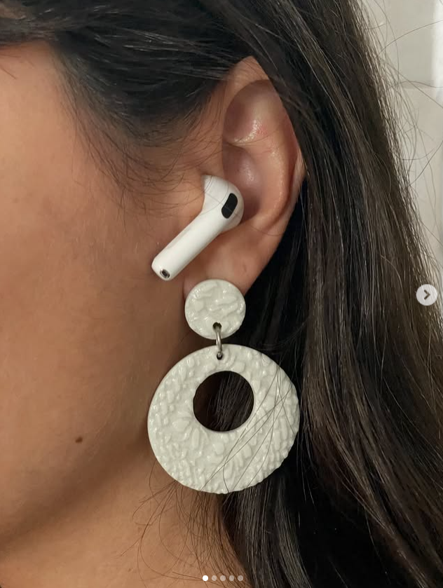 Snowflake Loop Earrings