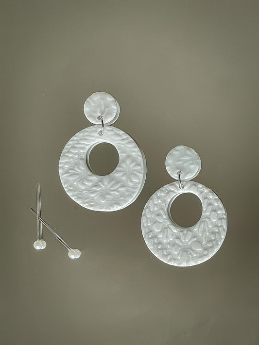 Snowflake Loop Earrings
